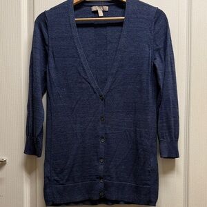 Banana Republic Women's Blue Cardigan Sweater